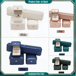 Factory In Stock Luxury Pendant Box Leather Ring Box Jewelry Boxes Jewelry Packaging