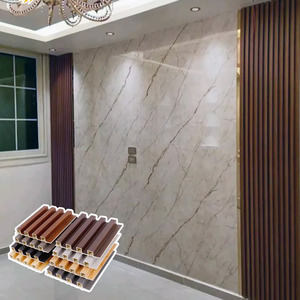 Nouveau panneau mural rainuré en composite bois-plastique (WPC) tendance pour la décoration intérieure - Product Image 1