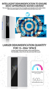 Déshumidificateurs <span class=keywords><strong>silencieux</strong></span> d'humidité absorbant l'humidité de l'air télécommandé portatif pour la maison - Product Image 6