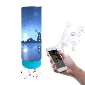 Gobelet musical intelligent à double paroi de 20 oz, blanc, vierge pour sublimation, avec haut-parleur intégré et chargement USB - Product Image 4