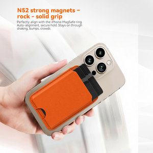 Portefeuille en cuir PU magnétique anti-perte intelligent pour MagSafe Find My <span class=keywords><strong>AirTag</strong></span> avec suivi GPS pour <span class=keywords><strong>iPhone</strong></span> pour <span class=keywords><strong>AirTag</strong></span> - Product Image 6