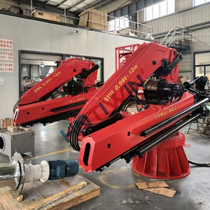 HNTIWIN 품질 보증 공장 1 2 3 톤 해양 유압 360도 회전 슬루잉 너클 붐 선박 크레인 - Product Image 4