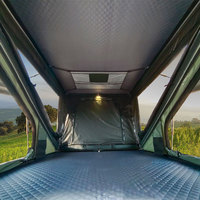 Tente de toit à coque dure en aluminium pour 2 personnes de haute qualité pour 4x4 tissu de toile tout-terrain pour toit de remorque de voiture Z