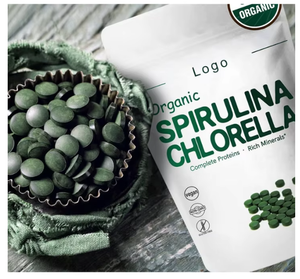 Complément alimentaire de spiruline en comprimés de haute qualité, soutien immunitaire, emballage OEM - Product Image 3