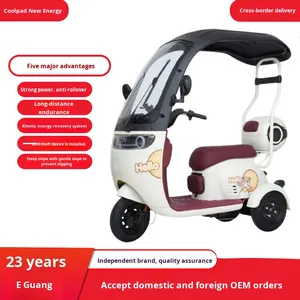 Nuevo Triciclo Eléctrico, Scooter Abierto, Vehículo Familiar para Recoger y Dejar Niños, Ocio, Personas Mayores, con Toldo, Bicicleta con Batería - Product Image 5