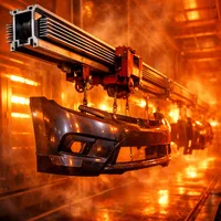 Rail de guidage EMS en profilé d'aluminium résistant aux hautes températures pour matériel de ligne de four de séchage de peinture