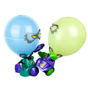 2 Players Interactive Electric Toy RC Boxing Fighting Robot Remote Control Battle Balloon-man Robot with Light&Sound Fun for Kid