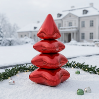 Grand modèle de Noël gonflable en PVC réfléchissant brillant pour la décoration