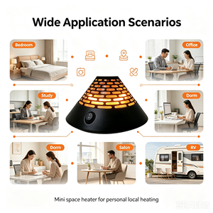 Mini radiateur infrarouge 400W en forme de volcan pour table et sous bureau, <span class=keywords><strong>chauffage</strong></span> <span class=keywords><strong>d</strong></span>'<span class=keywords><strong>appoint</strong></span> domestique pour appartement et salon - Product Image 5