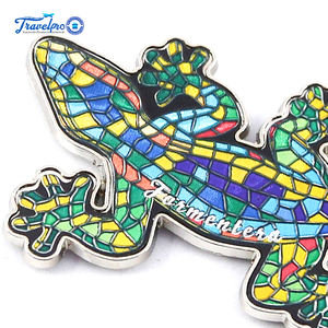 Suministros de fábrica Travelpro, exquisitas artesanías decorativas creativas para el hogar, imanes de nevera de Metal en forma de <span class=keywords><strong>Gecko</strong></span> - Product Image 3