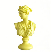 Buste romain classique de 11 ''pouces Statue grecque de Diana Sculpture en résine pour la décoration intérieure mettant en vedette la mythologie grecque