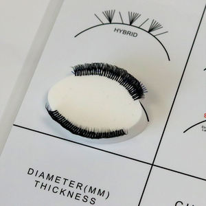 Gráfico de mapeo de práctica de extensiones de pestañas con logotipo personalizado - Product Image 3