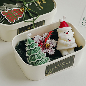 New Christmas Gift <b>Candle</b> Handmade Atmosphere Decoration Christmas Aroma Wax Gift Box Practical <b>Small</b> Gift Wholesale - Product Image 4