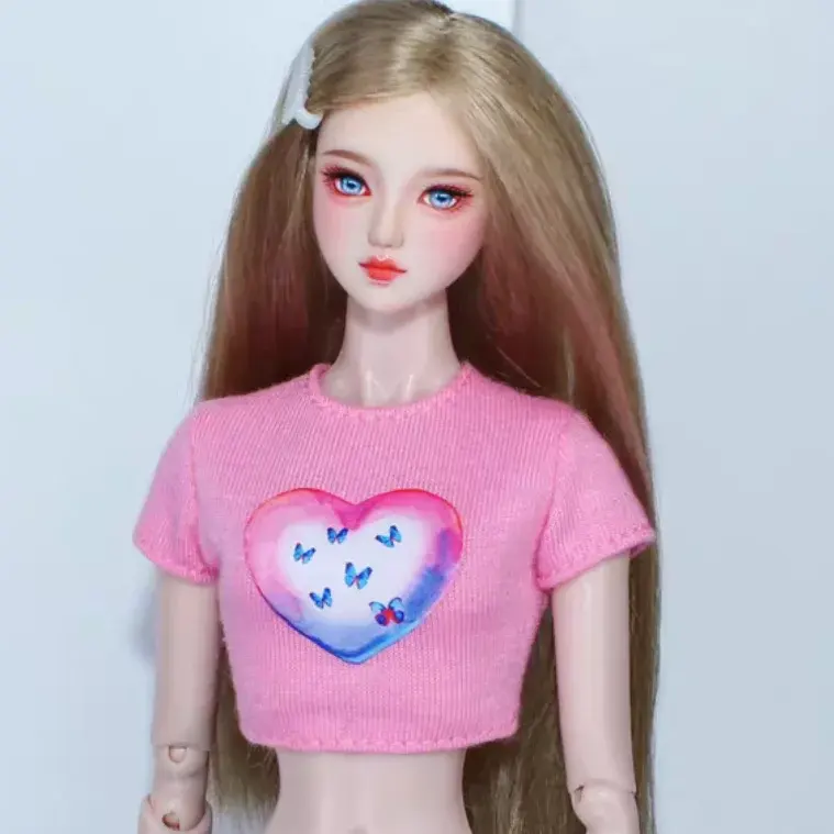 Hochwertige hand gefertigte 30cm bjd Puppen kleidung im Maßstab 1/6 T-Shirt Leoparden korn und Gitter rock für Barbe FR Blyte und PP Puppe