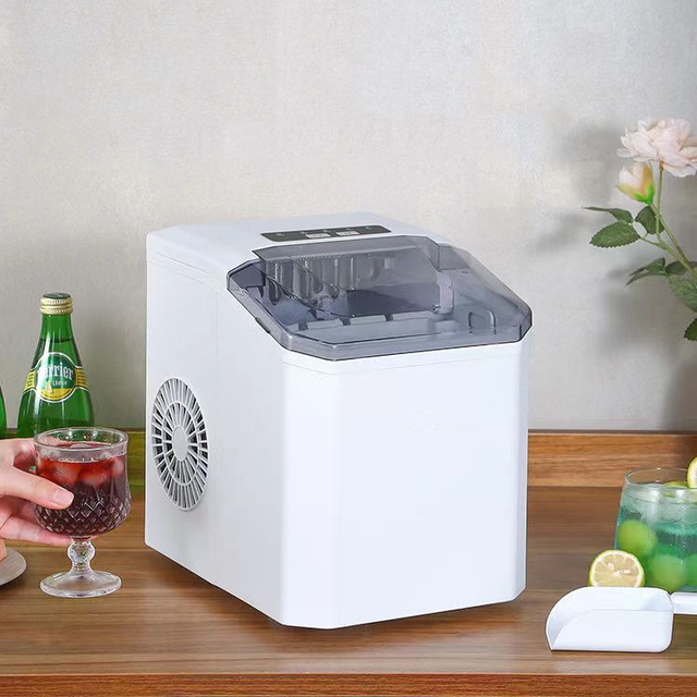 Nugget Ice Maker Countertop Portable Pebble Ice Maker Machine Chewable Self-Cleaning Stainless Crunchy Pellet Ice Cubes