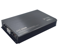 Amplificateur de voiture OEM 4 canaux en aluminium classe AB lecteur multimédia audio avec combinaison d'amplificateur de puissance basse et crossovers