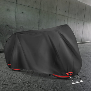 Copricicicicletta nera resistente resistente <span class=keywords><strong>impermeabile</strong></span> <span class=keywords><strong>antipioggia</strong></span> protezione da sole antivento per uso esterno su <span class=keywords><strong>moto</strong></span> elettriche - Product Image 2