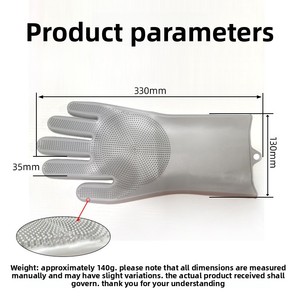 Gants en <span class=keywords><strong>silicone</strong></span> pour la vaisselle, très vendus à l'international, pour le nettoyage domestique, imperméables, épais et multifonctionnels - Product Image 5