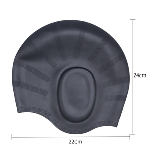 Vente en gros de bonnets de bain personnalisés de haute qualité, en silicone imprimé, impression personnalisée, imperméables, protection des oreilles - Product Image 3