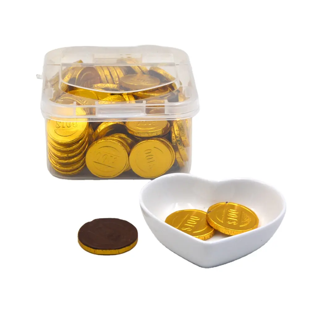 Nuovo oro cioccolato moneta della caramella