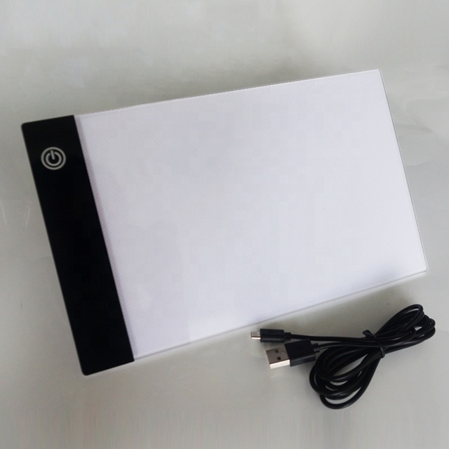 A5LED Drawing Board LED Tattoo Tracing Board Acrylic Kids LED Light Pad with Batteries Function White USB Adjustable PCS
