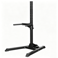 Station de dips murale pliable en acier carbone robuste pour l'entraînement des pectoraux, des triceps et des bras à domicile (unisexe)