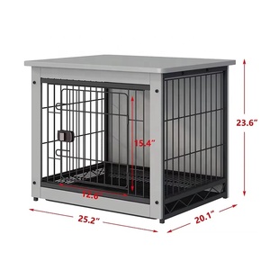 Cage pour chien d'intérieur en bois massif durable, respirante et anti-évasion, grande taille, avec plateau de récupération des excréments amovible – Offre Spéciale - Product Image 4