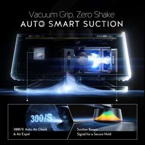 ที่ยึดโทรศัพท์ในรถยนต์แบบยืดหดได้ LISEN ใช้ระบบแม่เหล็กไฟฟ้าและสุญญากาศ สำหรับ Samsung S25 <span class=keywords><strong>iPhone</strong></span> 16 15 ติดตั้งบนหน้าจอรถยนต์หรือผนังได้อย่างราบรื่น - Product Image 3