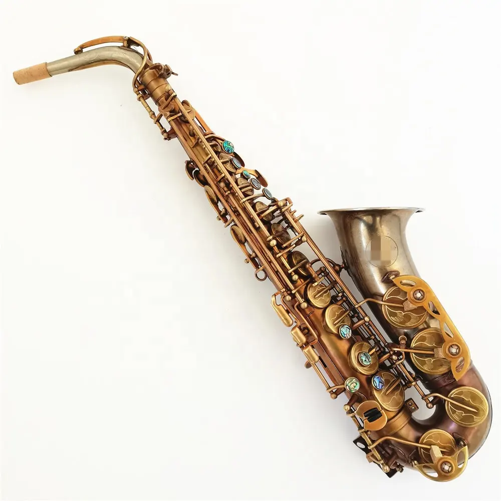Nieuwe Materiaal Cupronickel Materiaal Bell Brass Body Vintage Eb Sleutel Altsaxofoon