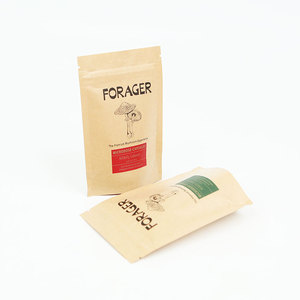<span class=keywords><strong>Bio</strong></span> Bags Biodegradable Zip Lock Bolsas de papel PLA Embalaje compostable Alimentos Cremallera Logo Impreso Bolsas de setas - Product Image 2