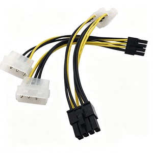 <span class=keywords><strong>สาย</strong></span>อะแดปเตอร์แปลงไฟ GPU แบบ Dual 4 <span class=keywords><strong>Pin</strong></span> Molex เป็น <span class=keywords><strong>8</strong></span> <span class=keywords><strong>Pin</strong></span> PCIe สำหรับ<span class=keywords><strong>การ์ด</strong></span><span class=keywords><strong>จอ</strong></span> - Product Image 2