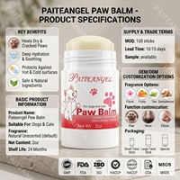 Baume Réparateur pour Pattes de Chien, Ingrédients Naturels, Soin Toutes Saisons, Absorption Rapide, Sans Danger pour la Léchage, 2oz, Marque Privée