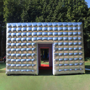 Carpa Cubo Disco Inflable con Cubierta Plateada y Luz LED, Diseño Nuevo, para Discotecas, en Venta - Product Image 3