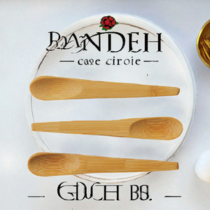 Cuillère en bambou jetable écologique moderne de 10 cm, petite taille, idéale pour les fêtes, pour la crème glacée et les poudres - Product Image 3