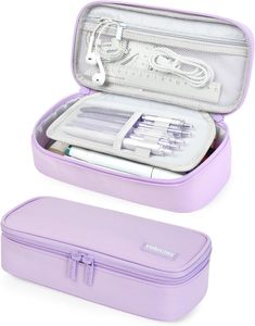 Estuche para Lápices de Gran Capacidad con Cierre y Asa Resistentes - Regalo de Útiles Escolares y de Oficina para Niños, Adolescentes y Estudiantes - Product Image 4
