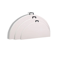 Table ronde pliable en plastique blanc pour banquet de mariage, tables et chaises pliantes pour événements