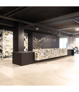 Boutique cadena tienda moderna empresa <span class=keywords><strong>recepcionista</strong></span> diseño superficie sólida gran mostrador <span class=keywords><strong>de</strong></span> recepción - Product Image 2