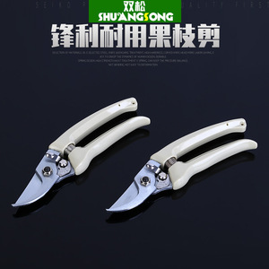 Laohuoji Pruning Shears Stainless Steel Bypass Pruner 20-30 Mm Trimming Diameter Gray Handle - Product Image 2