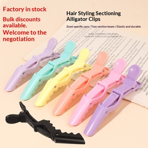 Presilhas de Cabelo Coloridas em Formato de Crocodilo para Salão de Beleza: Ferramentas para Permanente, Tintura e Divisão de Cabelo com Elástico Sem Costura - Product Image 4