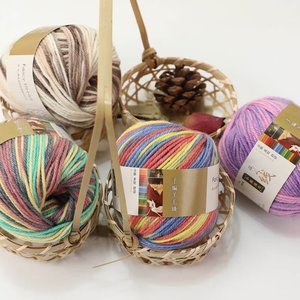 Boules <span class=keywords><strong>de</strong></span> fil <span class=keywords><strong>d</strong></span>égradé <span class=keywords><strong>d</strong></span>'<span class=keywords><strong>alpaga</strong></span> en <span class=keywords><strong>laine</strong></span> moyenne épaisse fantaisie arc-en-ciel teint pour bricolage chandails au crochet à la main écharpes pour tricoter la couture - Product Image 3