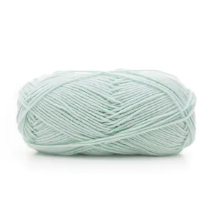 Bulky Dyed Cone Yarn Crocheting Hand Knitting Dolls 4 ply Acrylic Milk Cotton Crochet Yarn