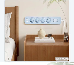 High Fire Retardant Shell NOVA Series European Standard 16A 4000W Power Strip Overload Switch <b>Surge</b> <b>Protector</b> - Product Image 4