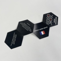 Brochure pliable en nid d'abeille hexagonale personnalisée Forme unique Mode d'emploi du produit Impression de haute qualité