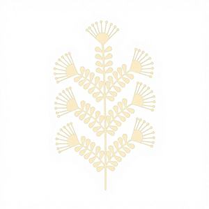 Impresión de Arte Tribal Warli, Impresión Digital Lavable sobre Fondo de Satén Marrón y Blanco, 8 pies x 8 pies - Product Image 1