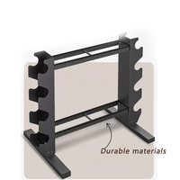 Ensemble d'haltères en fer moderne avec support et étagères de rangement pour kettlebells, pour la salle de sport et la maison