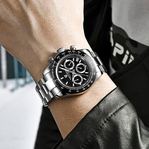 Pagani Design Men's Chronograph Watch Stainless Steel Case Tachymeter Luminous <b>Calendar</b> Quartz Sport Watch PD-1644 - Product Image 4