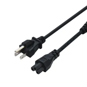 NEMA 5-15P USA Tiêu Chuẩn 3-Pin Máy Tính Xách Tay Màn Hình Cáp Máy Tính UL Được Phê Duyệt AC Dây Điện