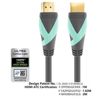 24K Vergoldetes Stecker-zu-Stecker-Kabel 2.1 8K 60Hz PVC-Ummantelung für DVD-Player TV-Monitor Computer & Projektor