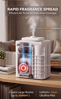 Diffuseur de parfum commercial 4G IoT avec carte SIM, contrôle à distance, sans eau, 500 ml, élégant, pour CVC, directement de l'usine