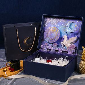 Luxurious 3D Stereoscopic Carving Magnetic <b>Empty</b> Mubarak Eid Ramadan Kids <b>Gift</b> <b>Box</b> Ramadan Kareem <b>Box</b> - Product Image 2